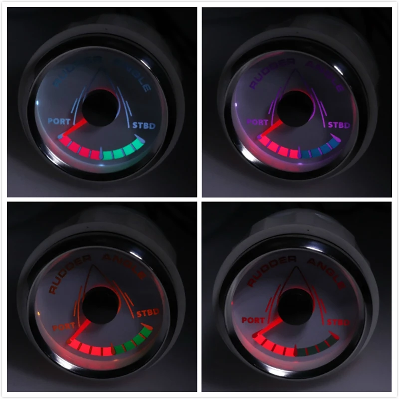 52 мм Индикатор угла поворота лодки 0-190 Ом 8 цветов подсветка 12 В/24 В индикатор