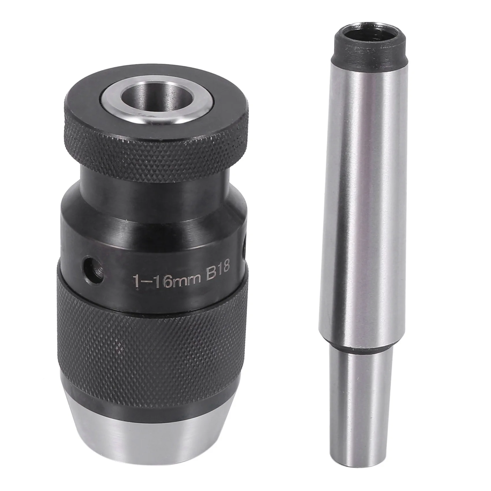 

Keyless Drill Chuck 0.2-16mm B18 + MT3 M12 DIN228A Morse Taper Arbor