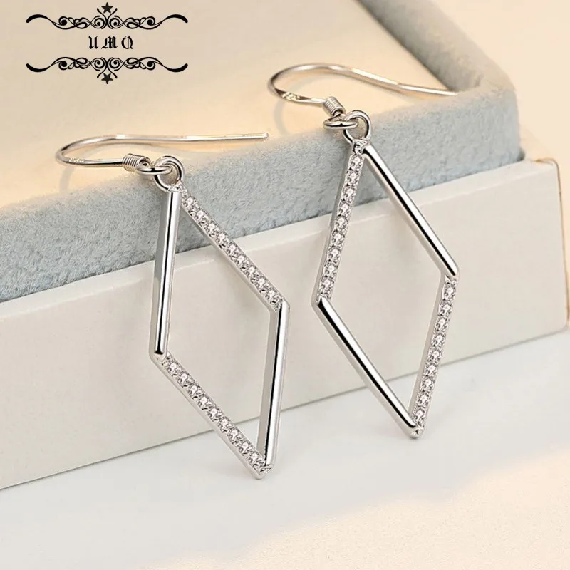 

Женские Геометрические серьги из серебра 925 пробы с бриллиантами