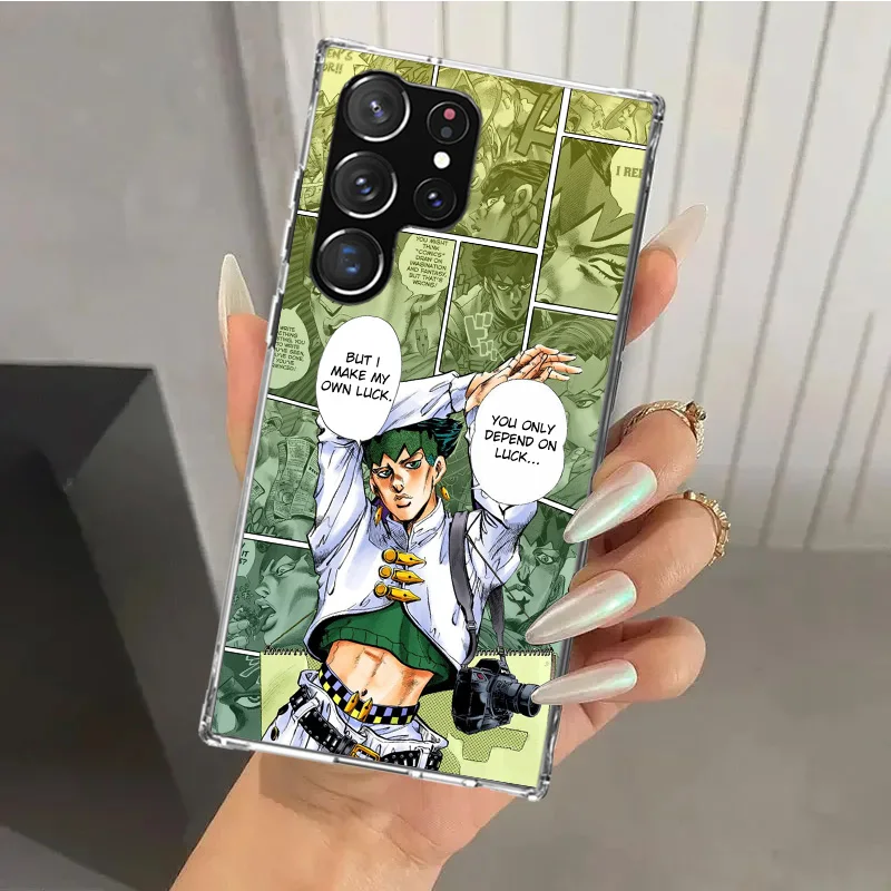 Чехол для телефона с аниме JoJo ODD Adventur Samsung Galaxy Note 20 Ultra 10 Plus 9 8 M12 M21 M30S M51 M52 J4 J6 + J8