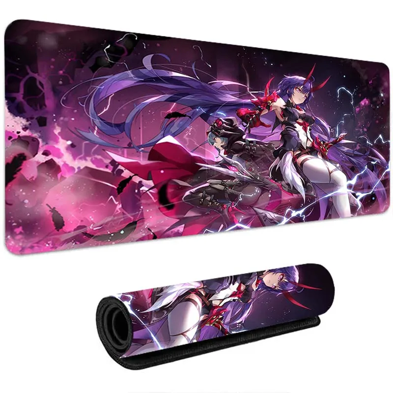 

Mouse Pad Honkai Impact3 900x400 Pc Gamer Cabinet Desktop Table Mat Gaming Accessories Keyboard Computer Mousepad Elysia Deskmat