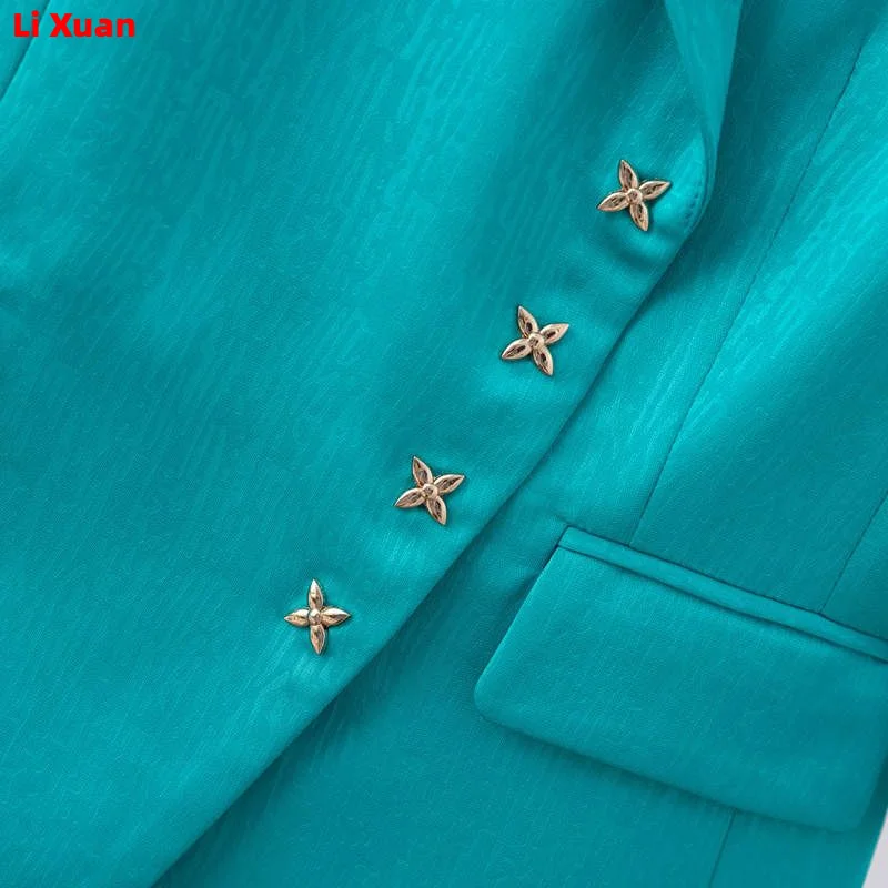 New Elegant Women Formal Suits For 2023 Summer High Quality Fashion Slim Casual Blazer And Pants Office Ladies Work Wear