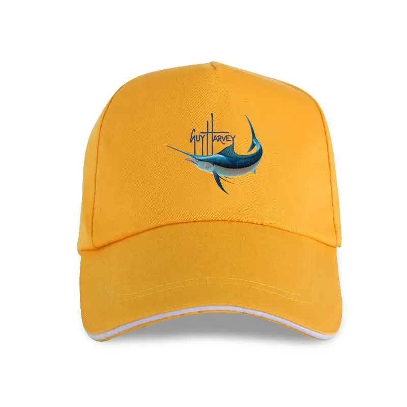 

new cap hat Swordfish Guy Harvey White Baseball Cap Men Blue Marlin Size S to XXXL