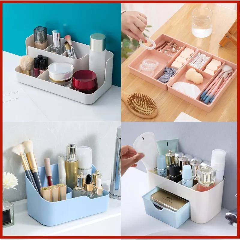 

Makeup Organizer Box Cosmetic Storage Box Drawer Dressing Table Container Sundries Case Makeup Box