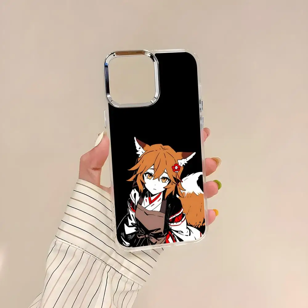 Фото Чехол для телефона The Helpful Fox Senko San для iPhone 17 Air 17e 16 15 14 13 12 11 Pro Max Plus, прозрачный, мягкий №2