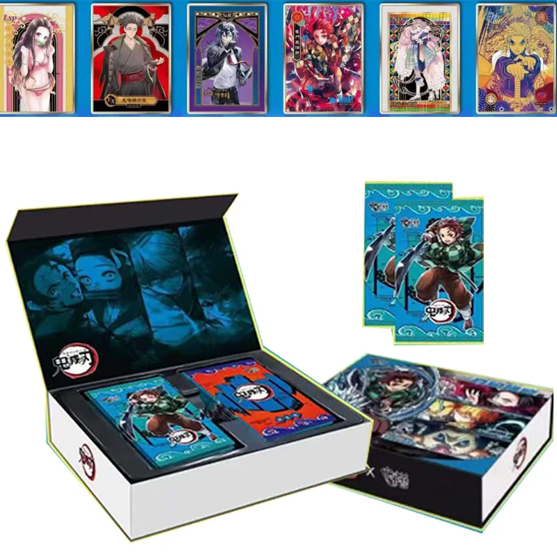 

New Japanese Anime Figurescards Demon Slayer Kimetsu No Yaiba Collections Card Game Child Collectibles Hobby For Kids Gift Toys