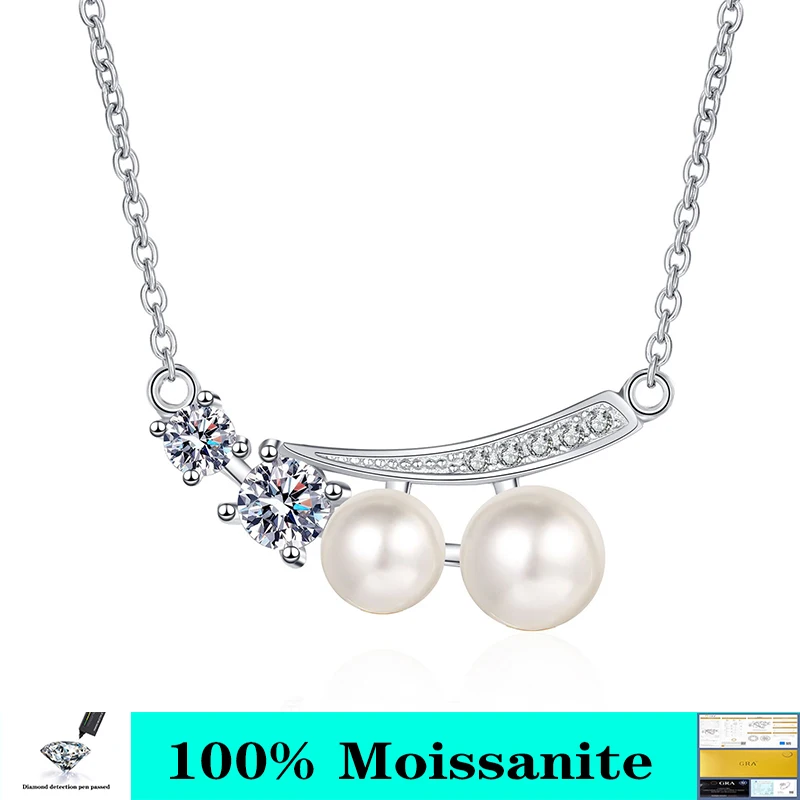 

Женское ожерелье из серебра 925 пробы, с пресноводным жемчугом