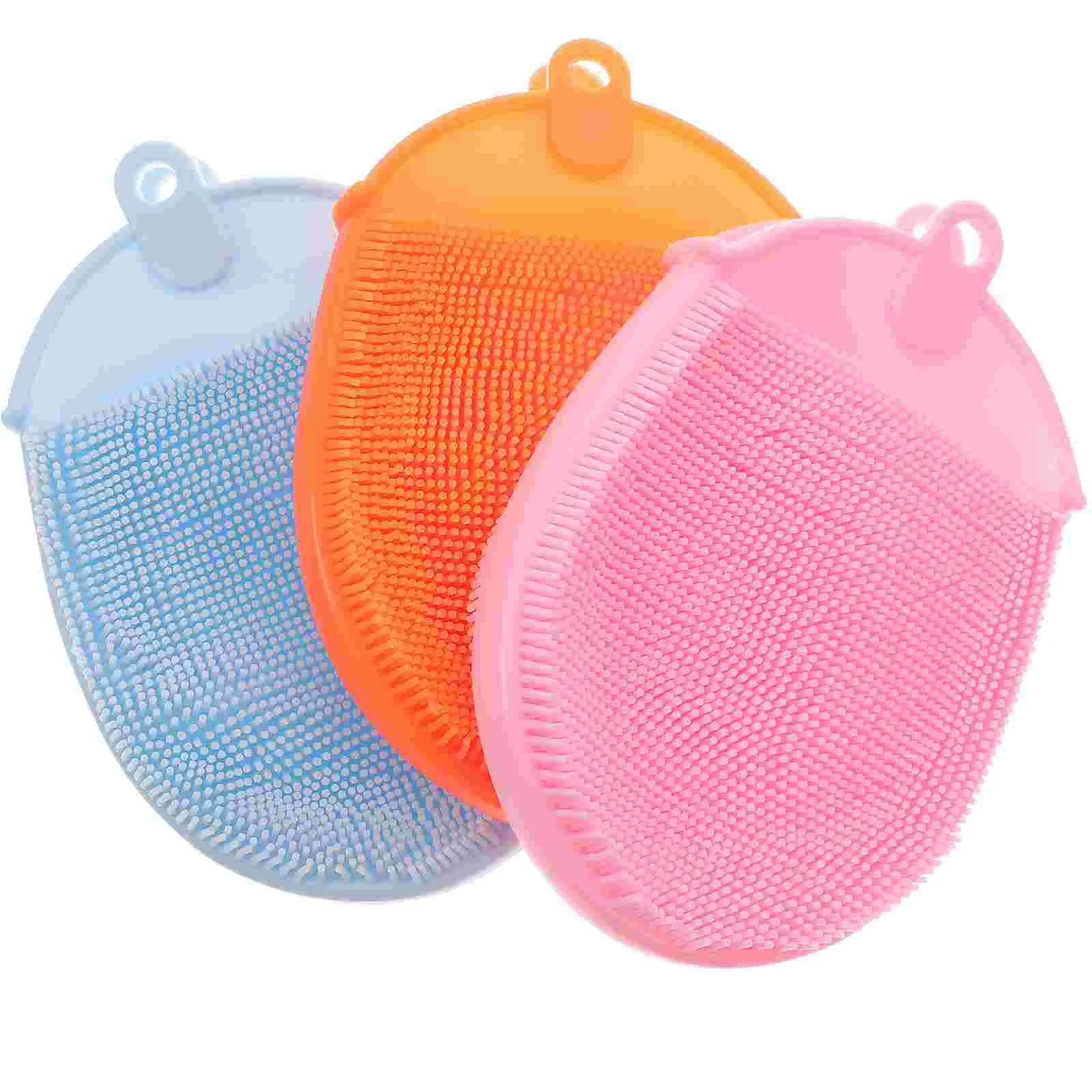 

Brush Bath Silicone Brushes Body Bubble Cleaning Shower Scrub Bathing Tools Rubbing Supply Sponge