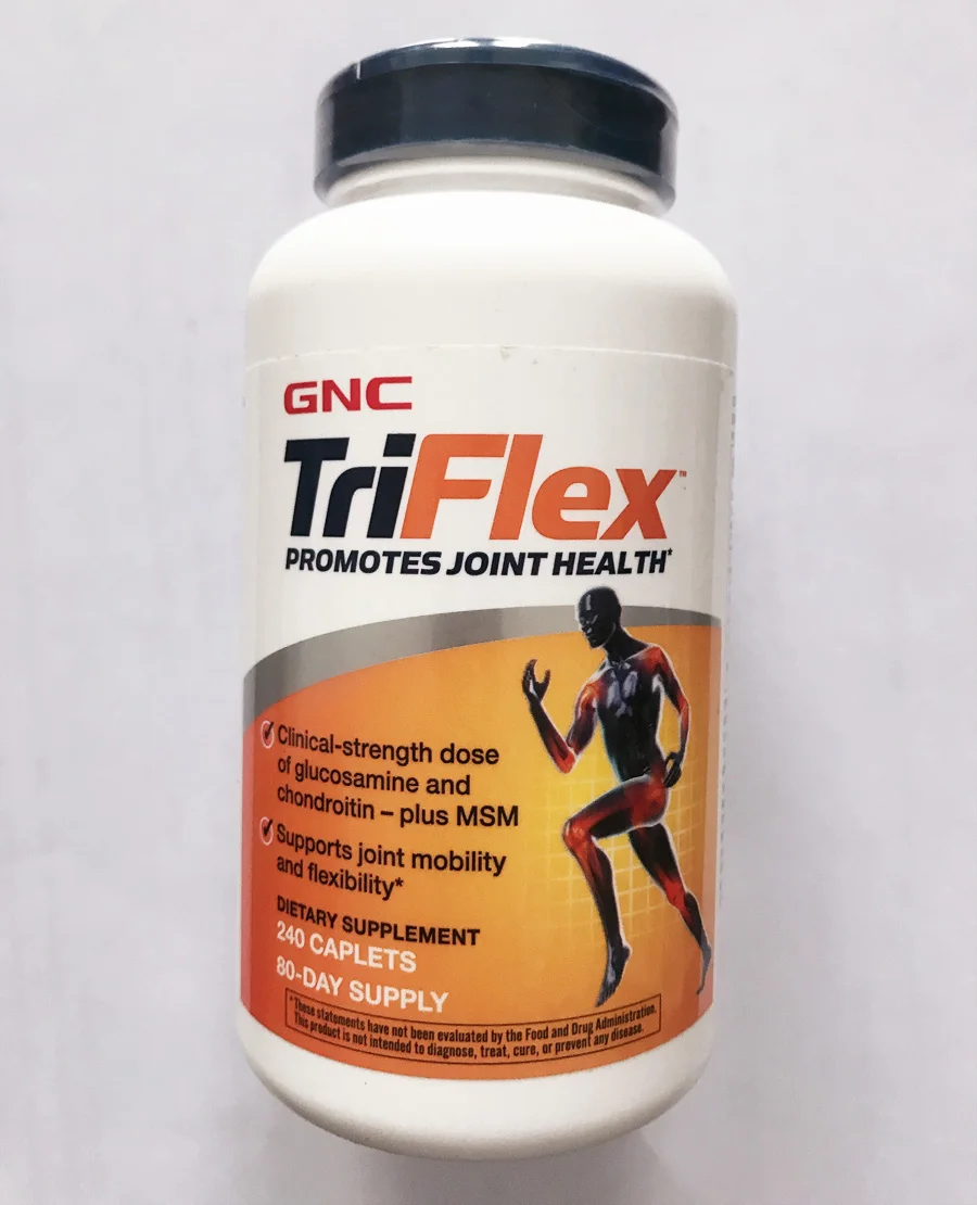 

TriFlex Promotes Joint Health Clinical-strength Dose of Glucosamine and Chondroitin-plus MSM 240 Caplets