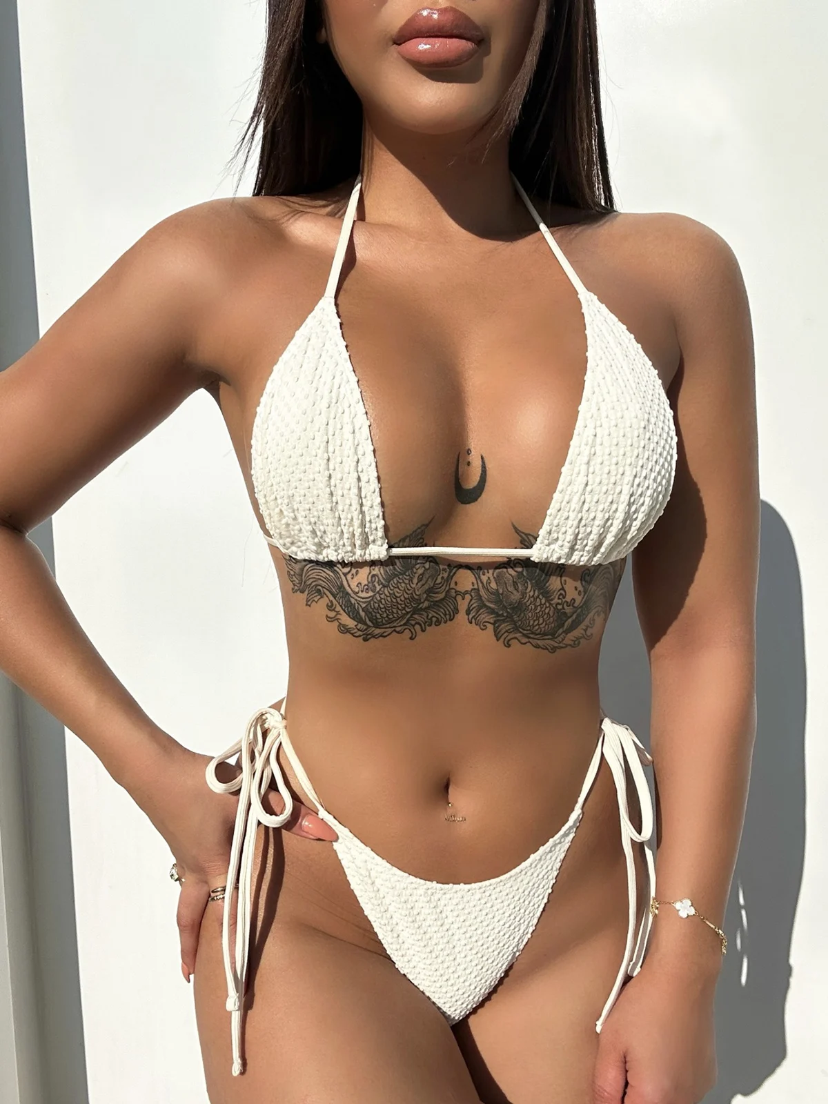 

Micro Bikinis 2023 Sexy Women Swimsuit Swimwear Female Solid Thong Bikini Set Bathing Suit Beachwear Swimming Suits