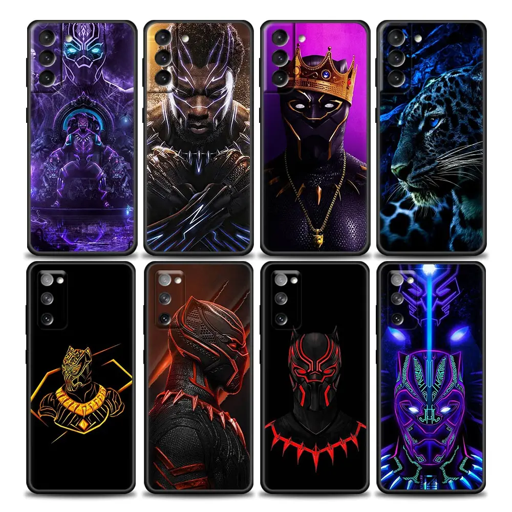 

Marvel Phone Case for Samsung Galaxy S23 S9 S10e S21 S20 Fe Plus Ultra 5G Soft TPU Faunda Case Cover Black Panther Marvel Capa