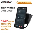 13,3 дюймов 1920*1080 Ownice Android 10,0 для Opel Карл vinfas 2018 - 2020 Автомагнитола мультимедийный видео аудио GPS автоповоротный