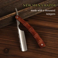 vintage folding manual sharp beard razor professional mens facial beard clean shaver hair shaving removal tools