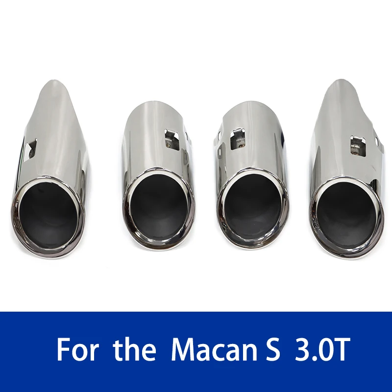 

4 шт. автомобильная выхлопная труба для Porsche Macan S 3.0T 2014-2020, сменный глушитель, насадка выхлопной системы
