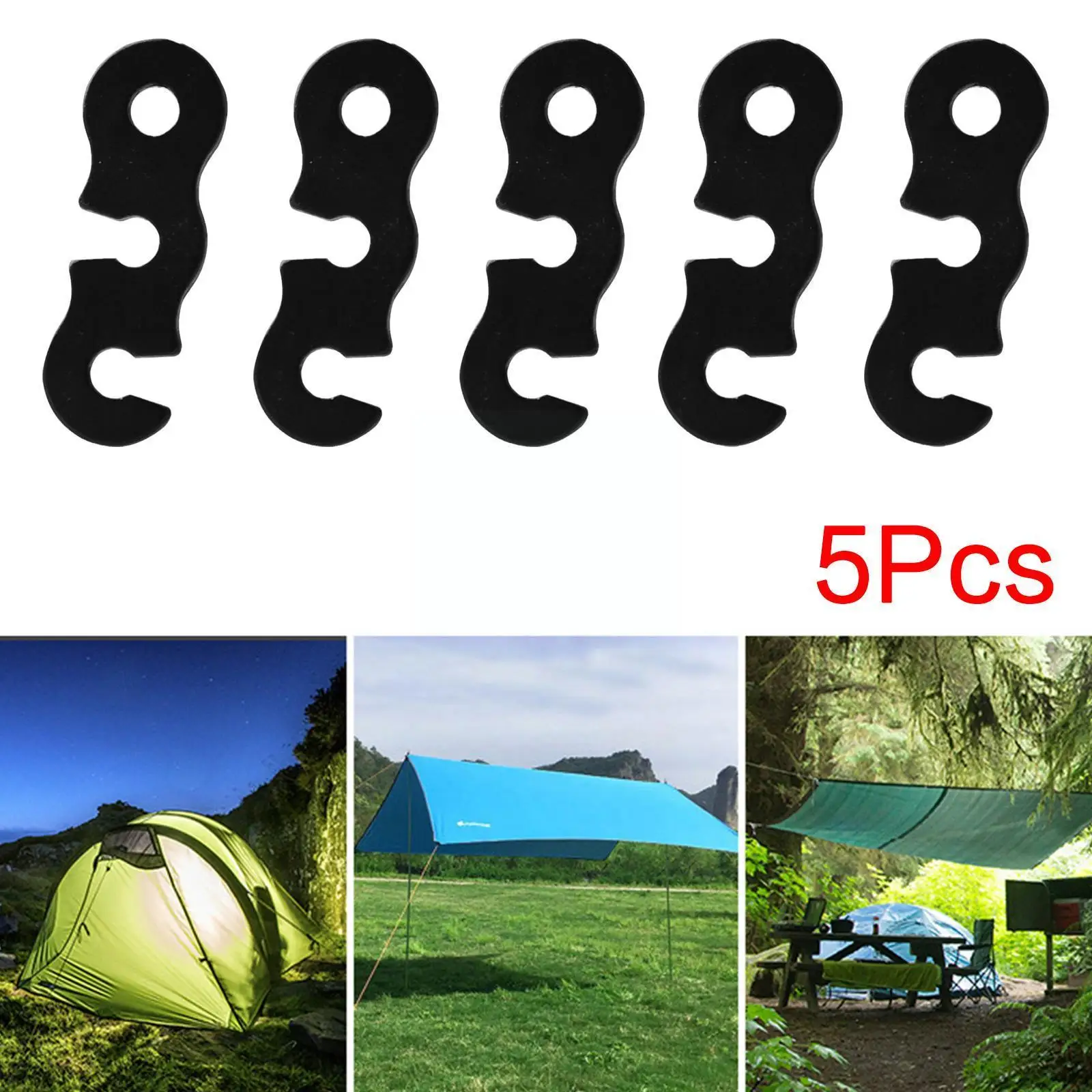 

5 шт., ветрозащитная навес из алюминиевого сплава, с тремя отверстиями