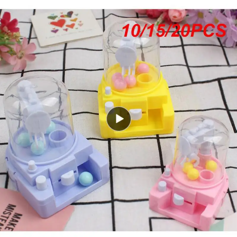 

10/15/20PCS High Quality Mini Claw Machine Creative Candy Catcher Toy Stress Relief Micro Ball Interactive Toys Educational Toys