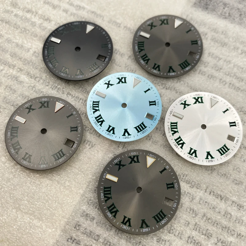 Индивидуальный циферблат S Ice Blue Luminous Green Dill 28 5 мм буквально аксессуары для