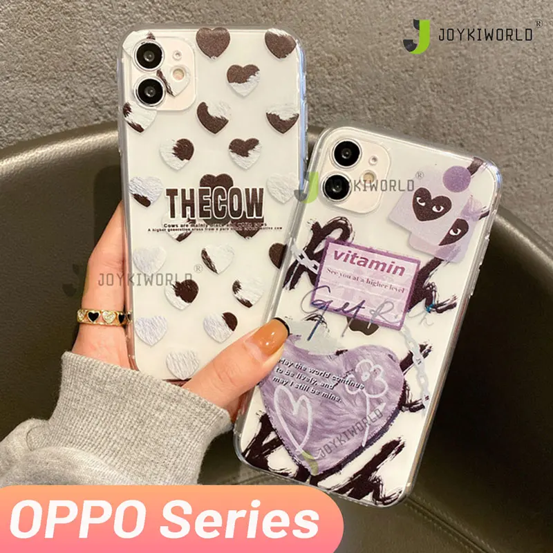 

Fashion INS TPU Phone Cases for Realme C25 C21 C15 C11 5 7i 6 Pro Soft Back Covers for OPPO A95 A74 A31 A7 A9 Korean Tags Funda