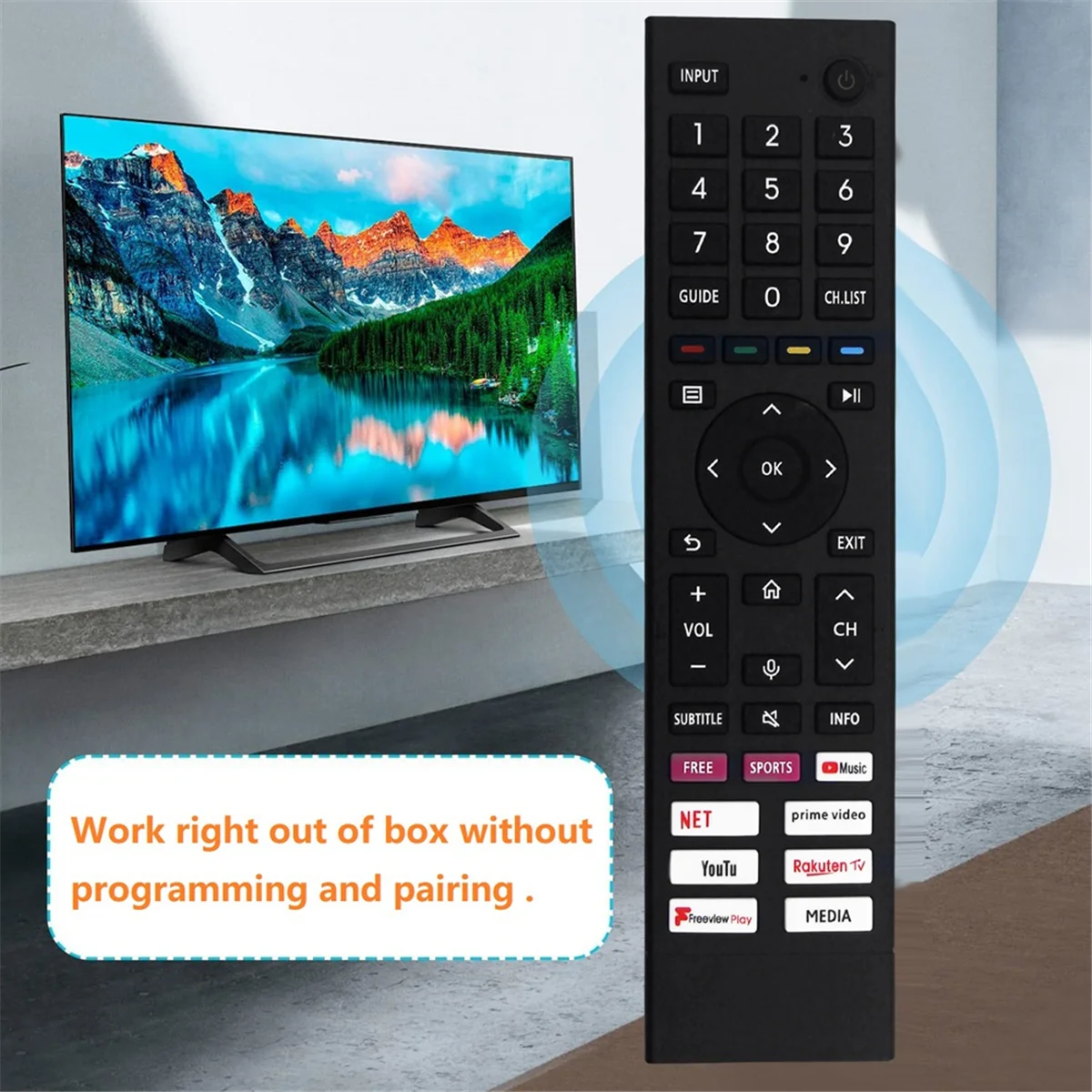 Пульт ERF3A80 для Hisense 4K Android UHD Smart TV 43A6G 50A6G 55A6G 60A6G 65A6G 70A6G 75A6G TUK 50A6GTUK