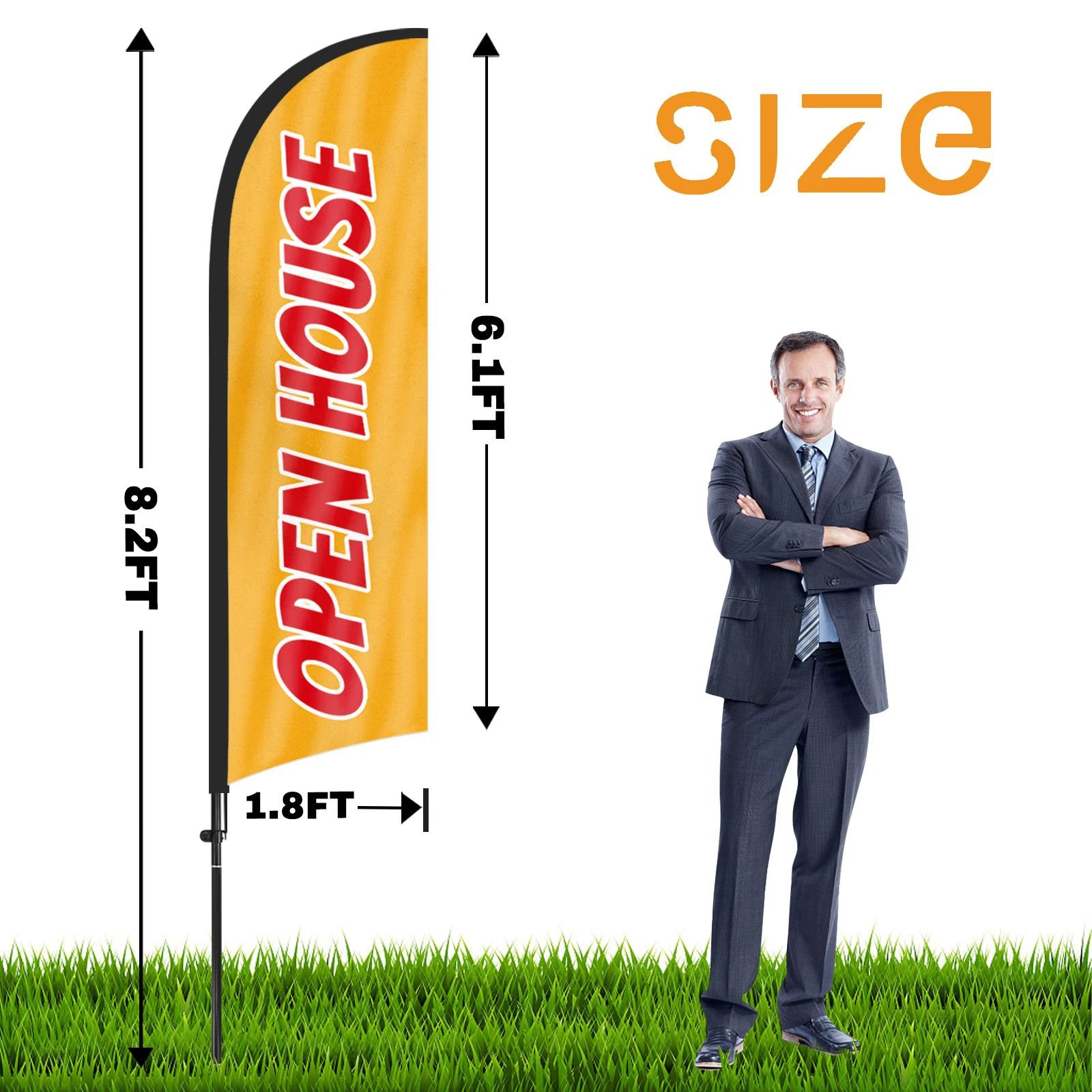 FSFLAG 1 шт. 280 см открытый флаг с перьями 11 для дома флагштоком рекламный наружный