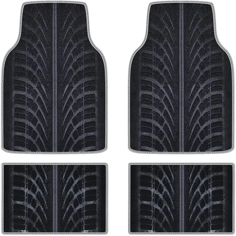 

AUTOYOUTH Car Floor Mats Accessories Interior Universal Fit Carpet Floor Mattire Tread Protector For Most Car Models