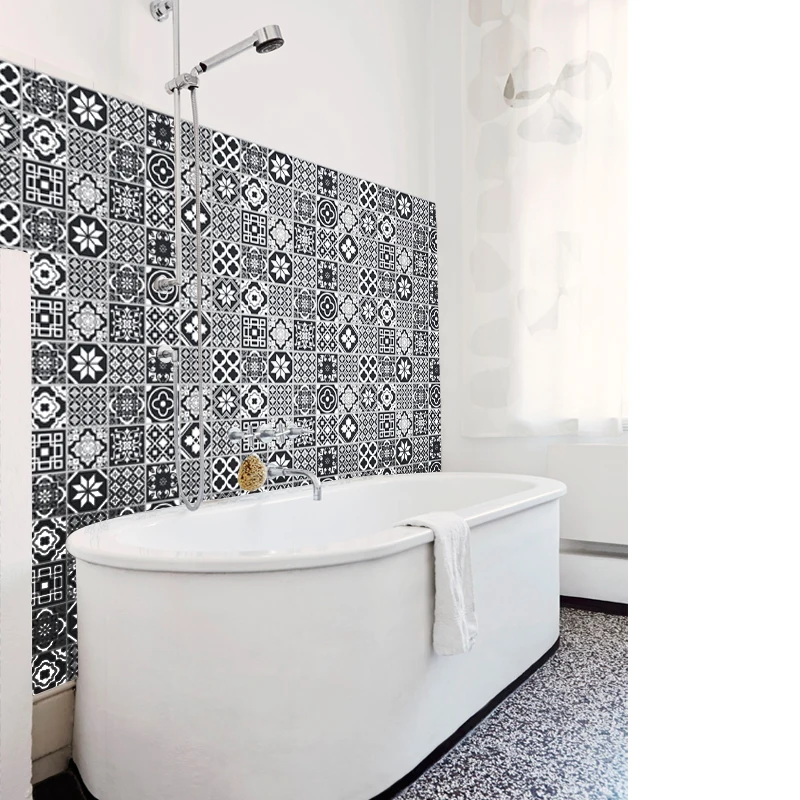 

B6002 Wallpaper Kitchen Stickers Anti-Oil Paste Self-Adhesive Foil Waterproof Bathroom Furniture Bedroom Wall Paper