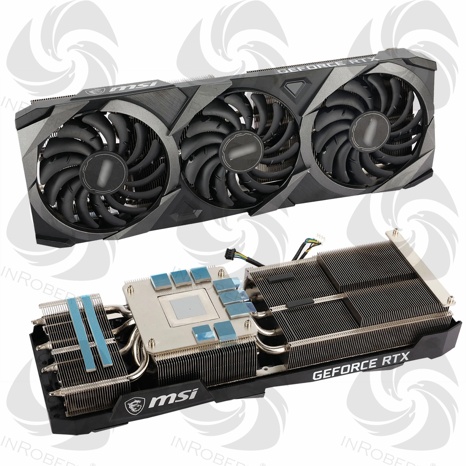 

Новый оригинальный радиатор для видеокарты MSI RTX 3070 Ti Ventus 3 X RTX3070Ti, Охлаждающий радиатор для видеокарты
