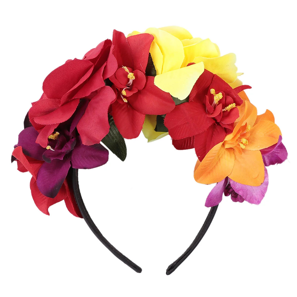 

Women’s Fashion Halloween Party Headband Headdress Flowers Hair Accessories Women's