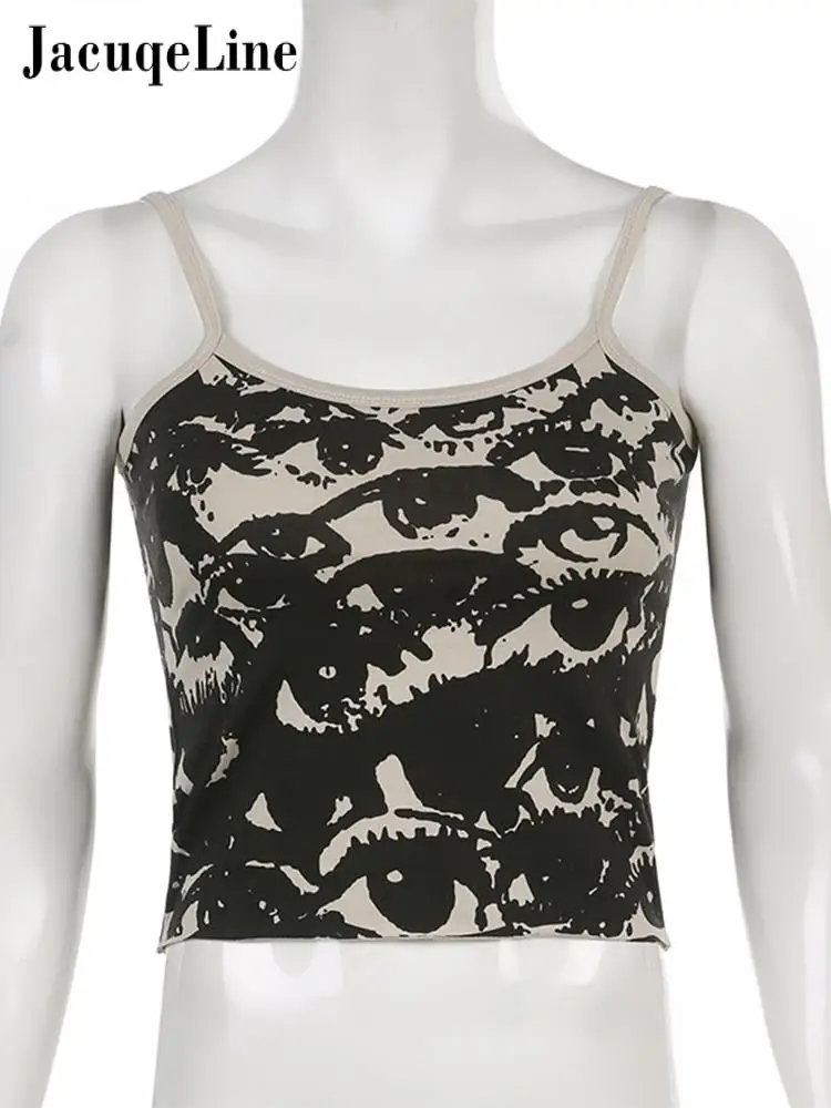 Кроп-Топ женский с абстрактным принтом и открытой спиной без рукавов - купить по