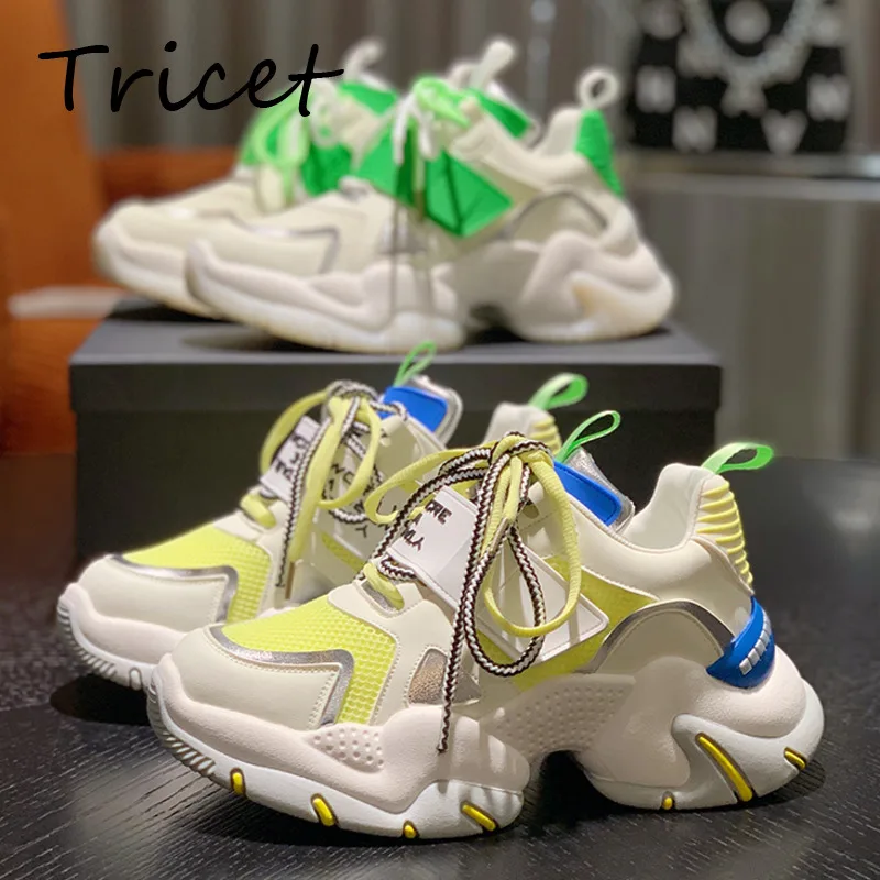 

2022 Design Platform Sneakers New Women's Vulcanize Shoes Fashion Female Luxury Sport Shoes Comfortable Chunky Ladies Dad Shoes