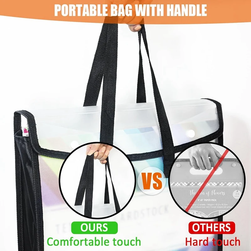 Расширяемый органайзер для хранения бумаги и скрапбукинга черный бумажный Фолио