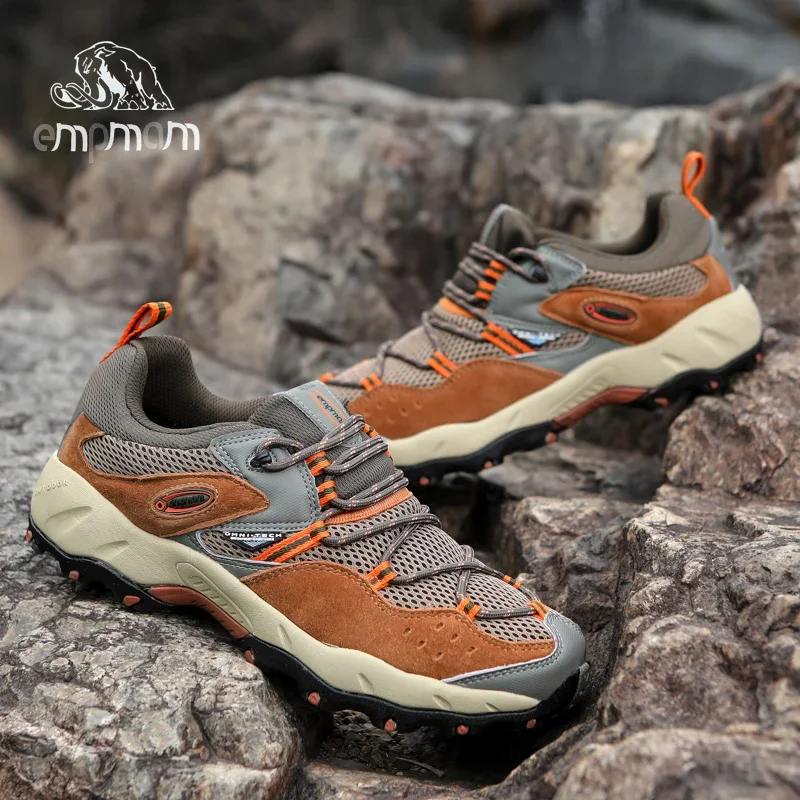 

Men Casual Sneaker Round Toe Thick Bottom Comfortable Breathable Non-slip Outdoor Mountain Climbing Spring and Autumn Main Push