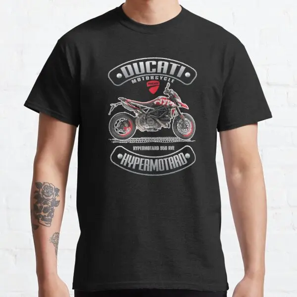

Graphic Designer Apparel and Accessories of HYPERMOTARD 950 RVE t shirt for BMW Gilera SYM Kawasaki Jawa YMHAHA MV