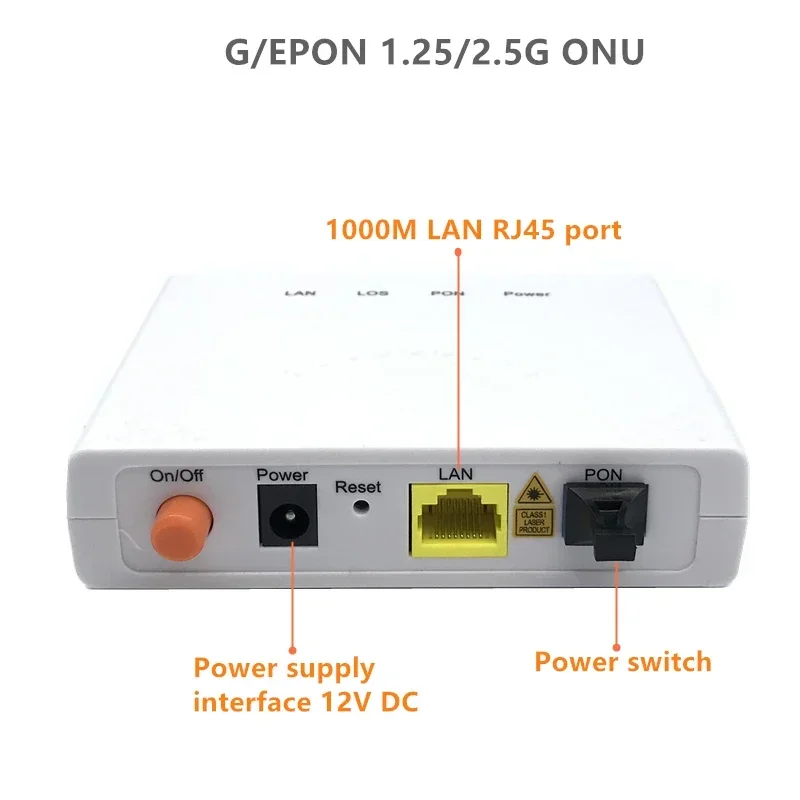 Оптоволоконный трансивер E/GPON ONU FTTO Light Cat Регулятор Одиночный порт LAN 1000M OLT1.25/2 5G
