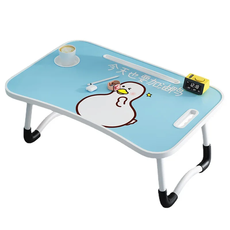 

Стол детский складной с мультяшным рисунком, столик для спальни/общежития, 2022