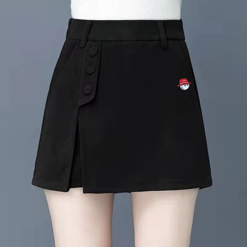 Women's Golf Clothing 2022 Autumn Winter Paris Gates J.LINDEBERG Golf Wear Women Woolen Skirts Tennis Thick Malbon Golf Skirts