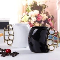 new 500ml ideas of fist cup copper joints and brass knuckles novelty gift ceramics couples milk coffee mug