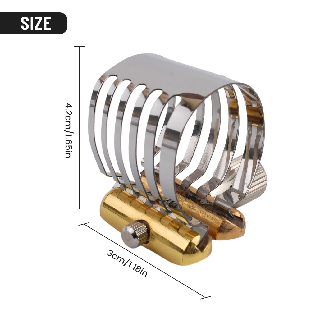 

Зажим для саксофона Sax Ligature, запасные серебристые и золотистые металлические детали 67g, аксессуары для фототехники