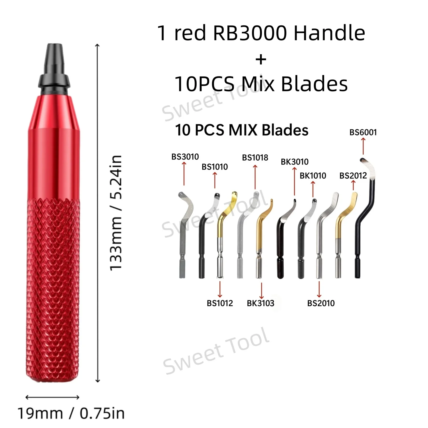 

Набор для удаления заусенцев RB3000 10 шт.