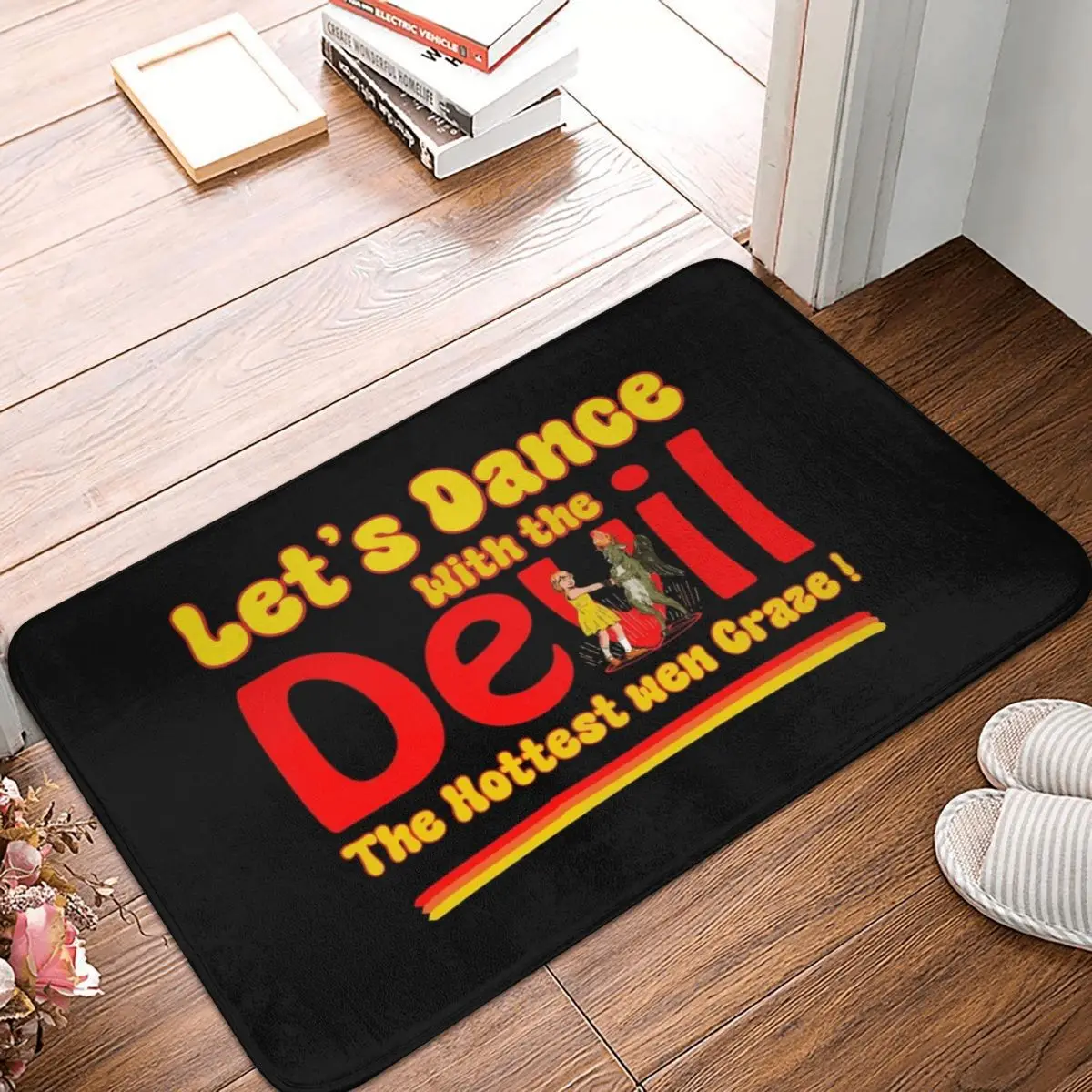 Забавный Противоскользящий коврик Witchcraft Let's Dance With The Devil Baphomet satolic для пола дома