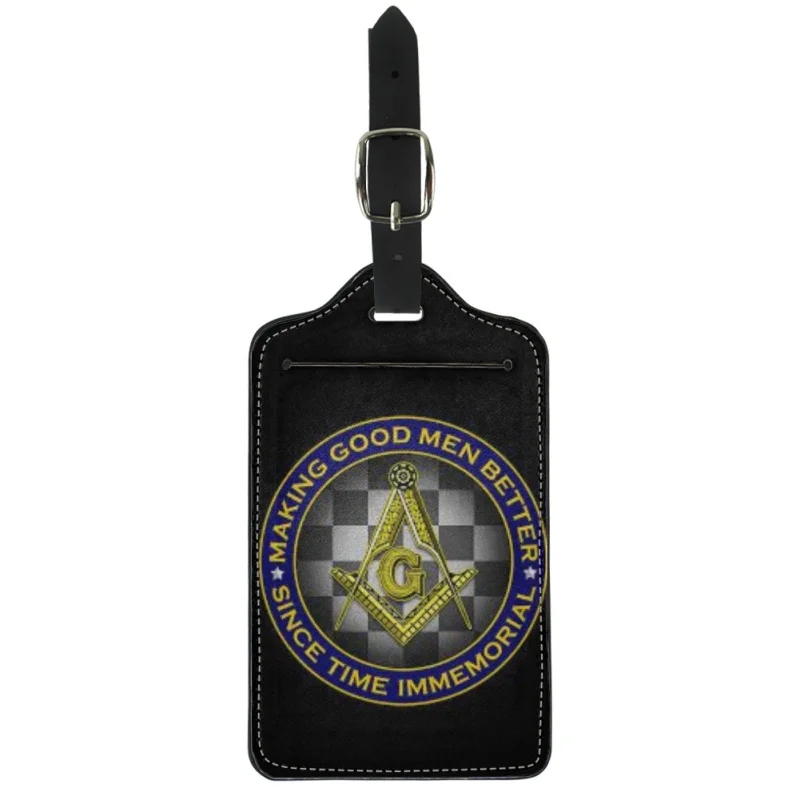

Twoheartsgirl Creative Freemasonry Luggage Tags for Suitcases Luggage Case Identifier Name/ID/Address Women Travel Accessories