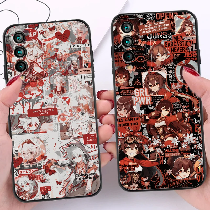 

Genshin Impact GAME Phone Cases For Xiaomi Redmi 10 Note 10 10 Pro 10S Redmi Note 10 5G Carcasa Coque Soft TPU