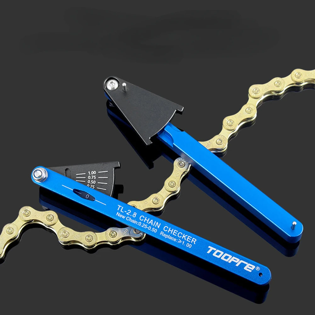 

MTB Bicycle Chain Wear Indicator Tools Chain Checker Aluminum Alloy Mountain Road Bike Chain Tools Cycling Repair Tools