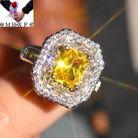 wholesale rr2055 european fashion hot woman girl bride party birthday wedding gift square aaa zircon 18kt white gold ring