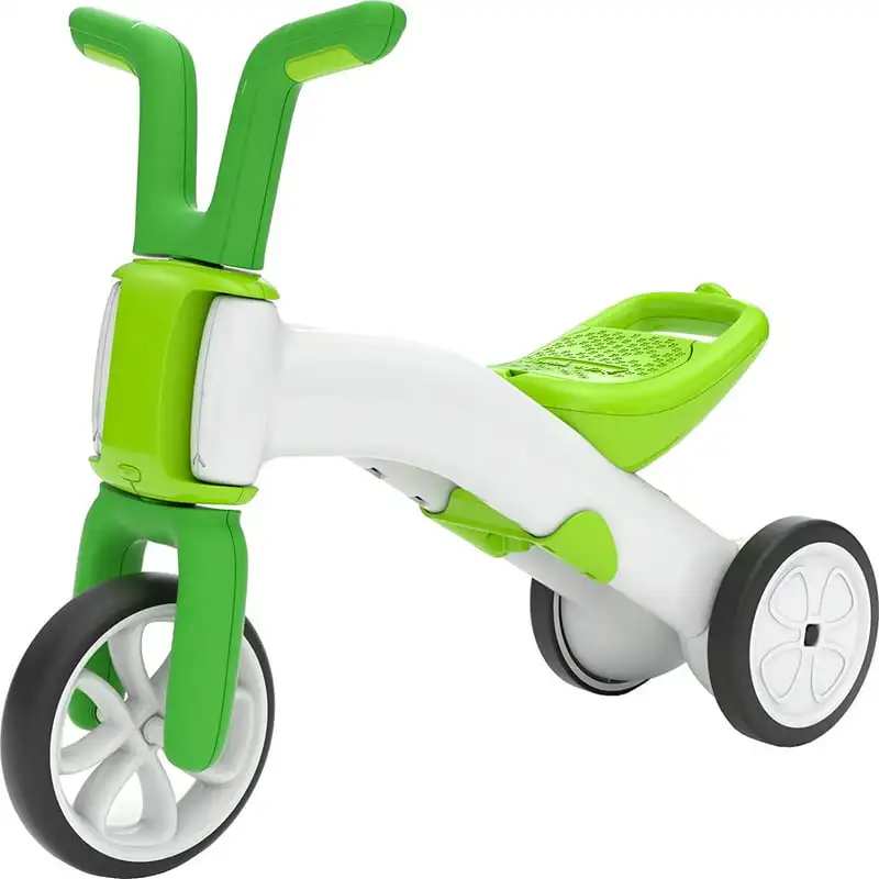 

Gradual Balance Bike and Tricycle,6 inches, 2-in-1 Ride on Toy for 1-3 Years Old, Silent Non-Marking Wheels, Lime Gxp bottom bra