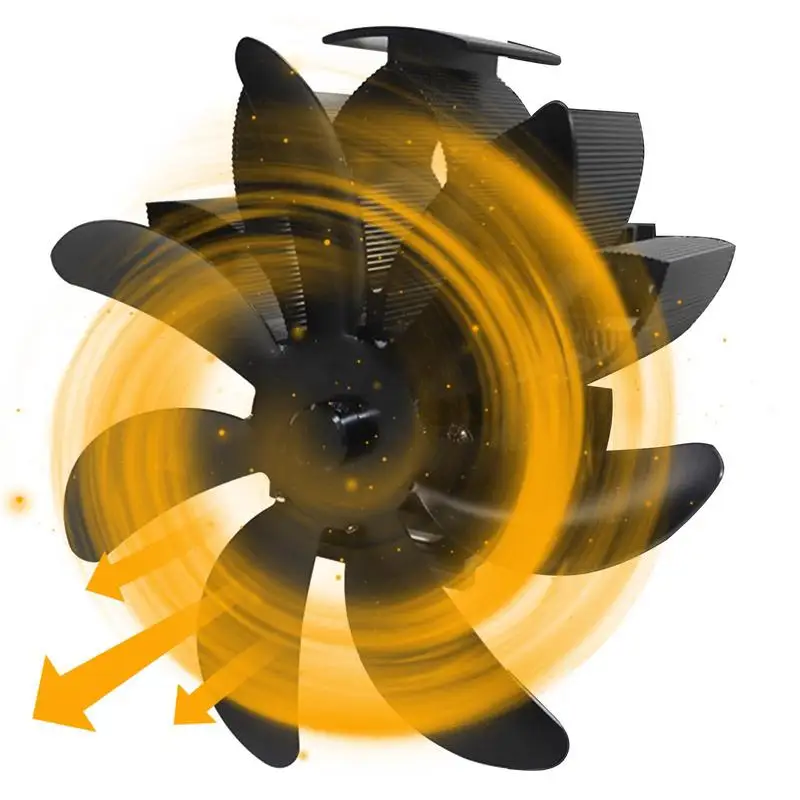 

Wood Stove Fan Heat Powered Wood Stove Fan 7 Blade Fireplace Fan For Wood Burning Stove Wood Stove Accessories Quiet Operation