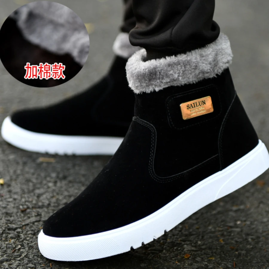 High Quality New Fashion Winter Men Shoes Casual Snow Boots Winter Men Boots Leather Boots For Men Warm Winter Sneakers New 2022 new winter men