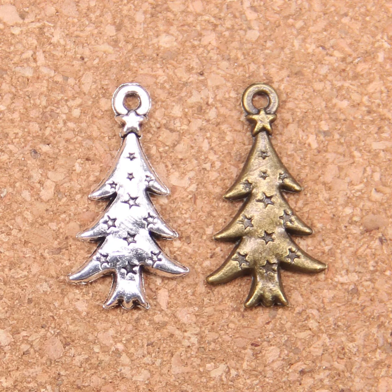 

106pcs Charms The Christmas Tree 28x14mm Antique Pendants,Vintage Tibetan Silver Jewelry,DIY For Bracelet Necklace