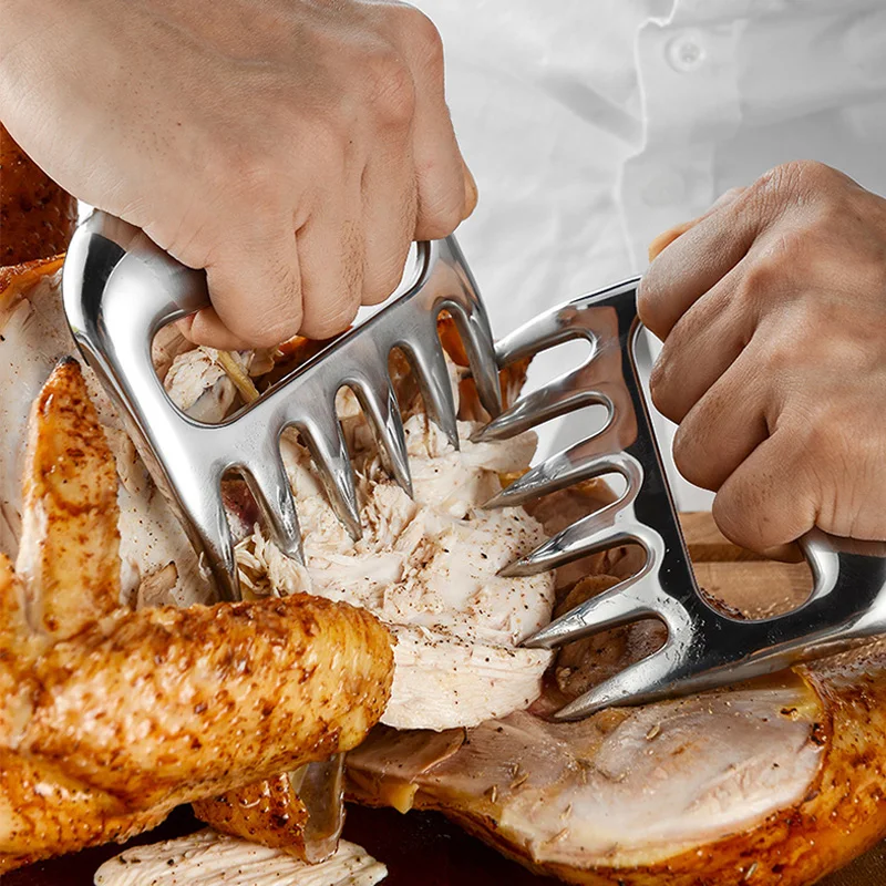 

Аксессуары для барбекю, измельчитель мяса, мощный вытягиватель свинины, вилка, Коготь медведя, бритвы, инструменты для готовки 2 шт./лот