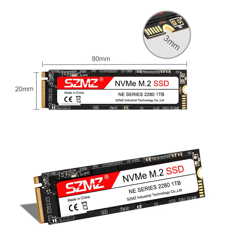 SZMZ M2 NVMe SSD PCIe 2280 128 ГБ 256 512 ТБ M.2 твердотельный накопитель для ПК ноутбука